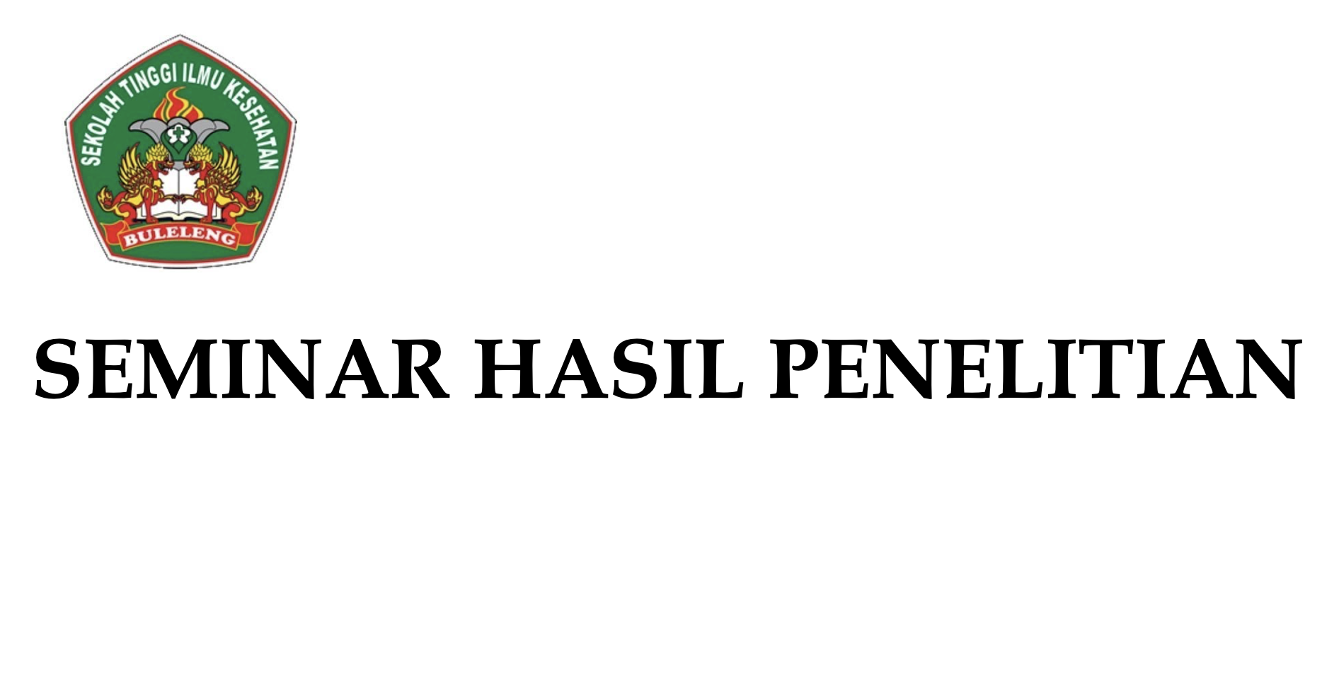 Seminar Hasil Penelitian